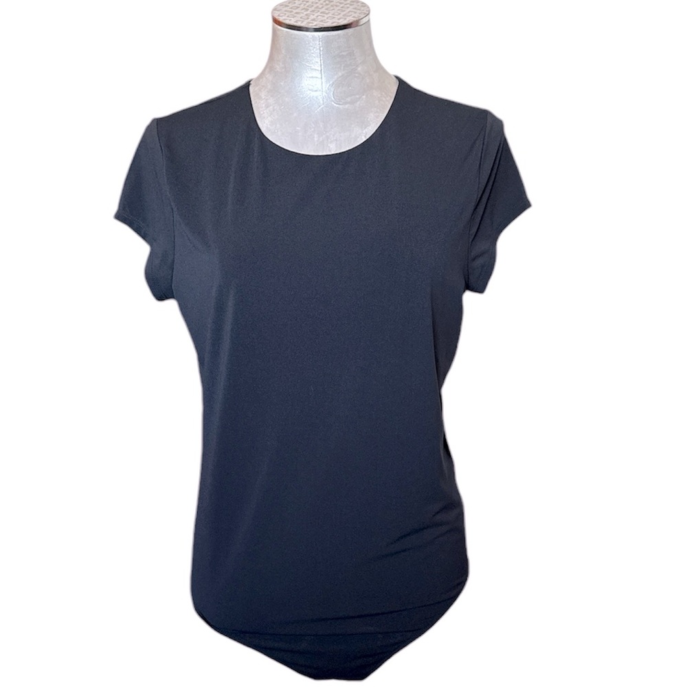 Express Women’s Black Cap Sleeve Top Bodysuit Size Large